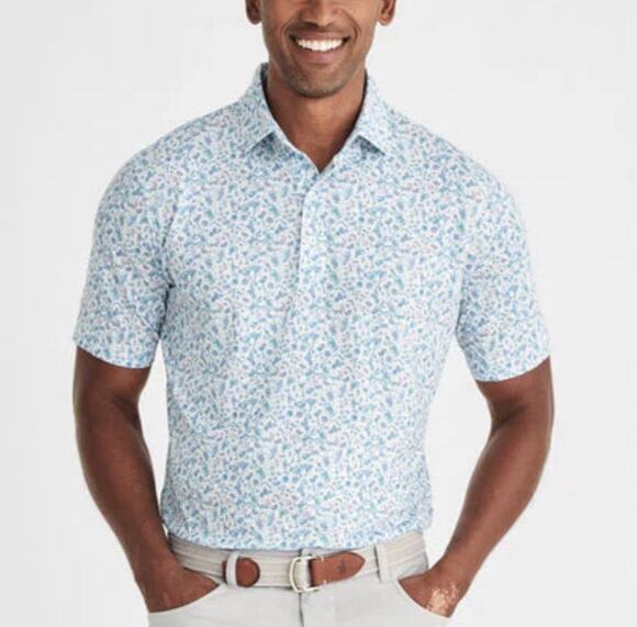 johnnie-O Other - Johnnie-O Hendrick Polo Shirt Size XXL Blue Cocktail Malibu Golf Preppy Active